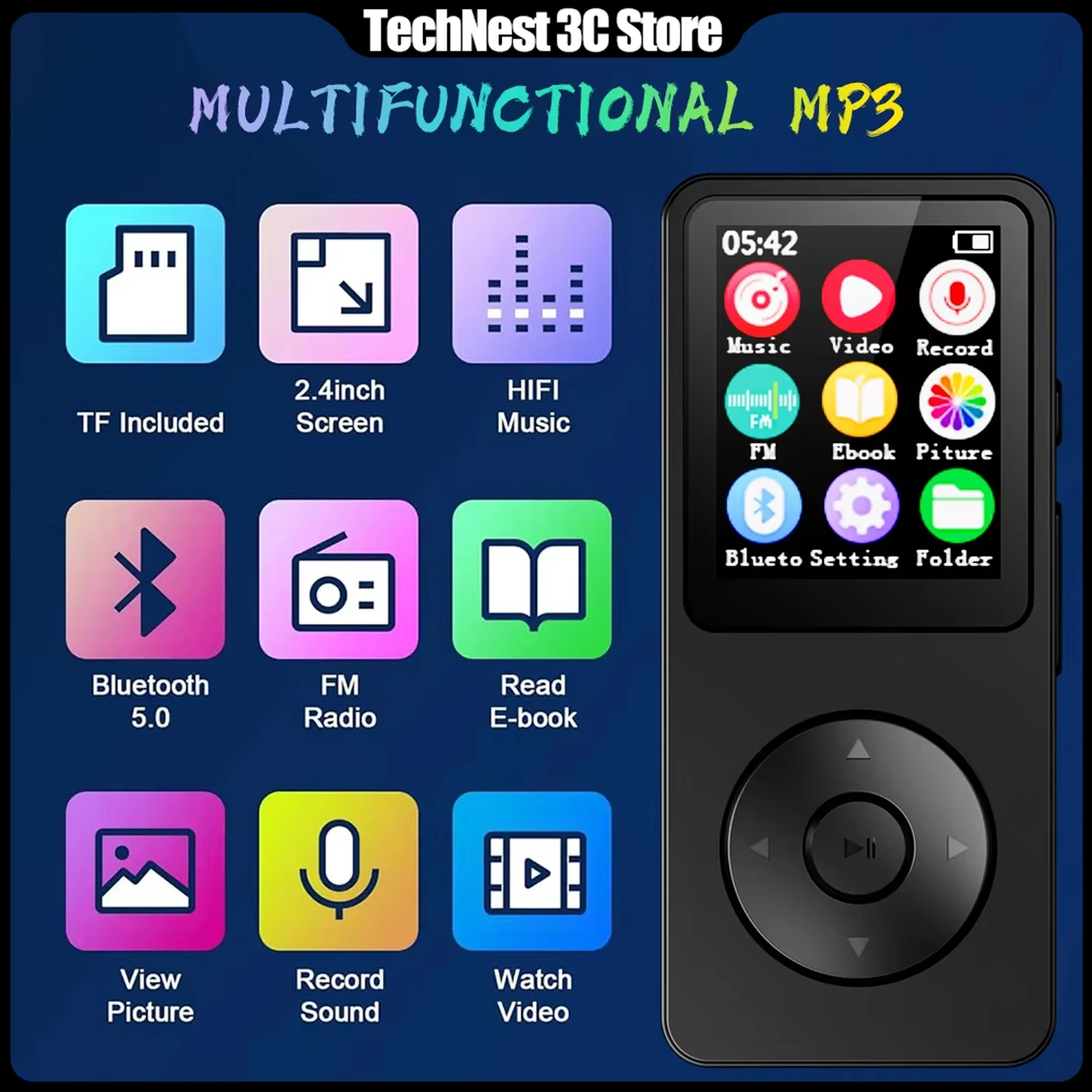 MP3 Music Player Bl…