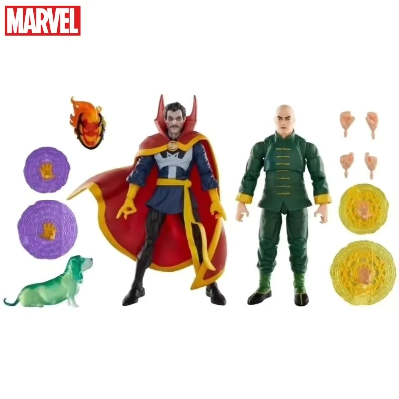 Marvel Legends Animated Version Doctor Strange Wong Action Figures Two Person Group Movable Doll Collection Children Gift