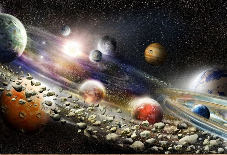 Universe Space Station Photography Backdrop Baby Birthday Party Decor Portrait Photographic Background Props Photo Wallpaper