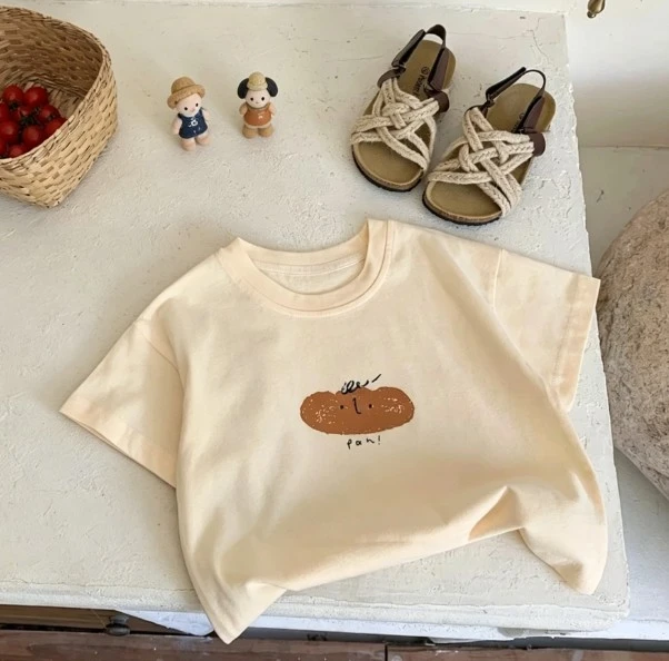 Kids Sample Print T Shirt Multiple Sleeve Length Options Soft Fabric Children Home Clothing Sport Wear Children Costume Top Wear