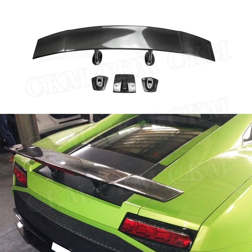 Carbon Fiber Rear Bumper Lip Trunk Spoiler Case for Lamborghini Gallardo LP550 LP550 LP560 2004-2012