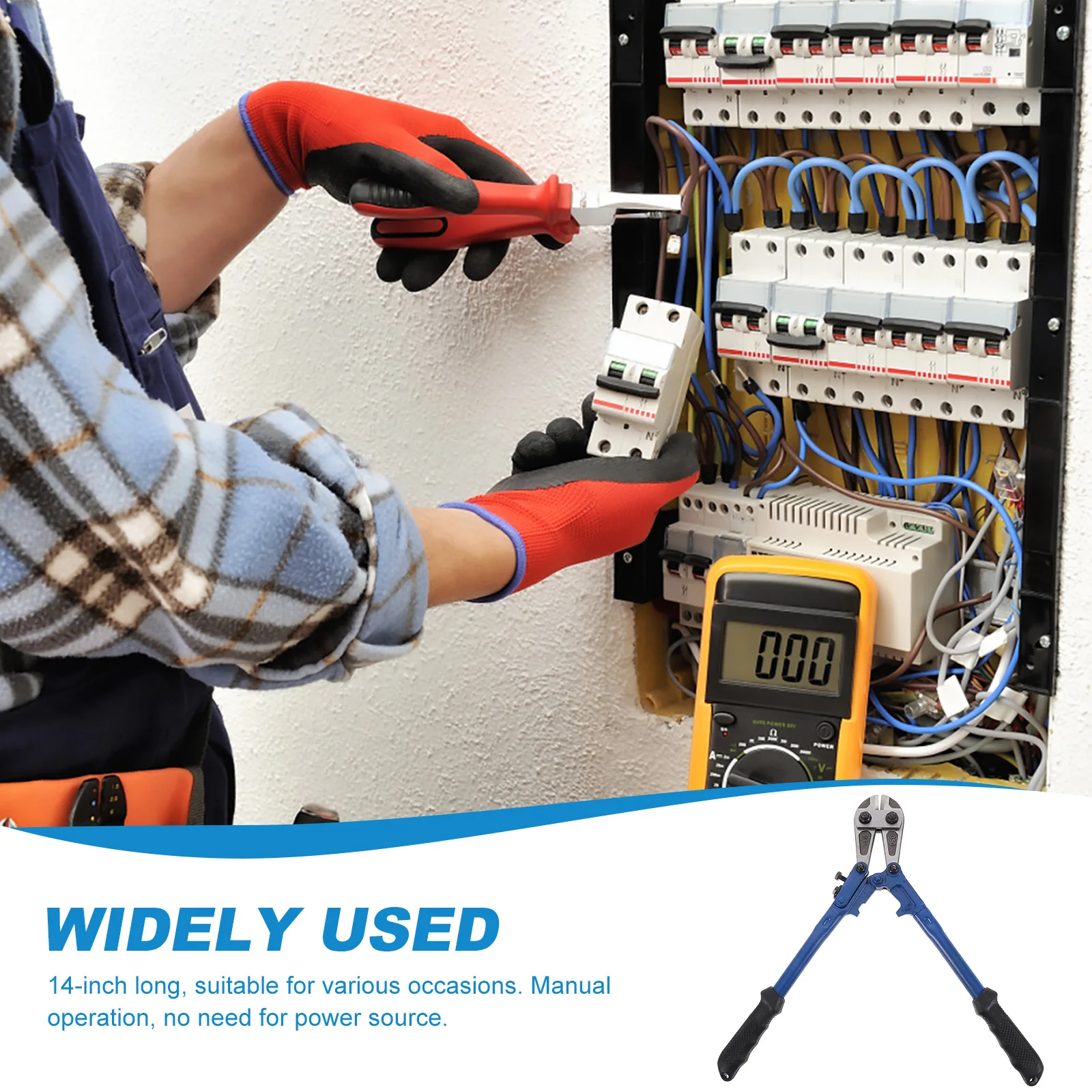 

Heavy Duty Bolt Cutter 14 Inch Chain Wire Screw Cutting Tool Manual Operation Precision Production Bolt Cutter