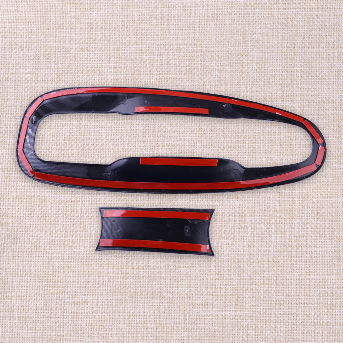 

1 Set Exterior Door Handle Bowl Cup Covers Trims Fit for Toyota Land Cruiser Prado FJ150 2010 2011-2019 Carbon Fiber Grain ABS