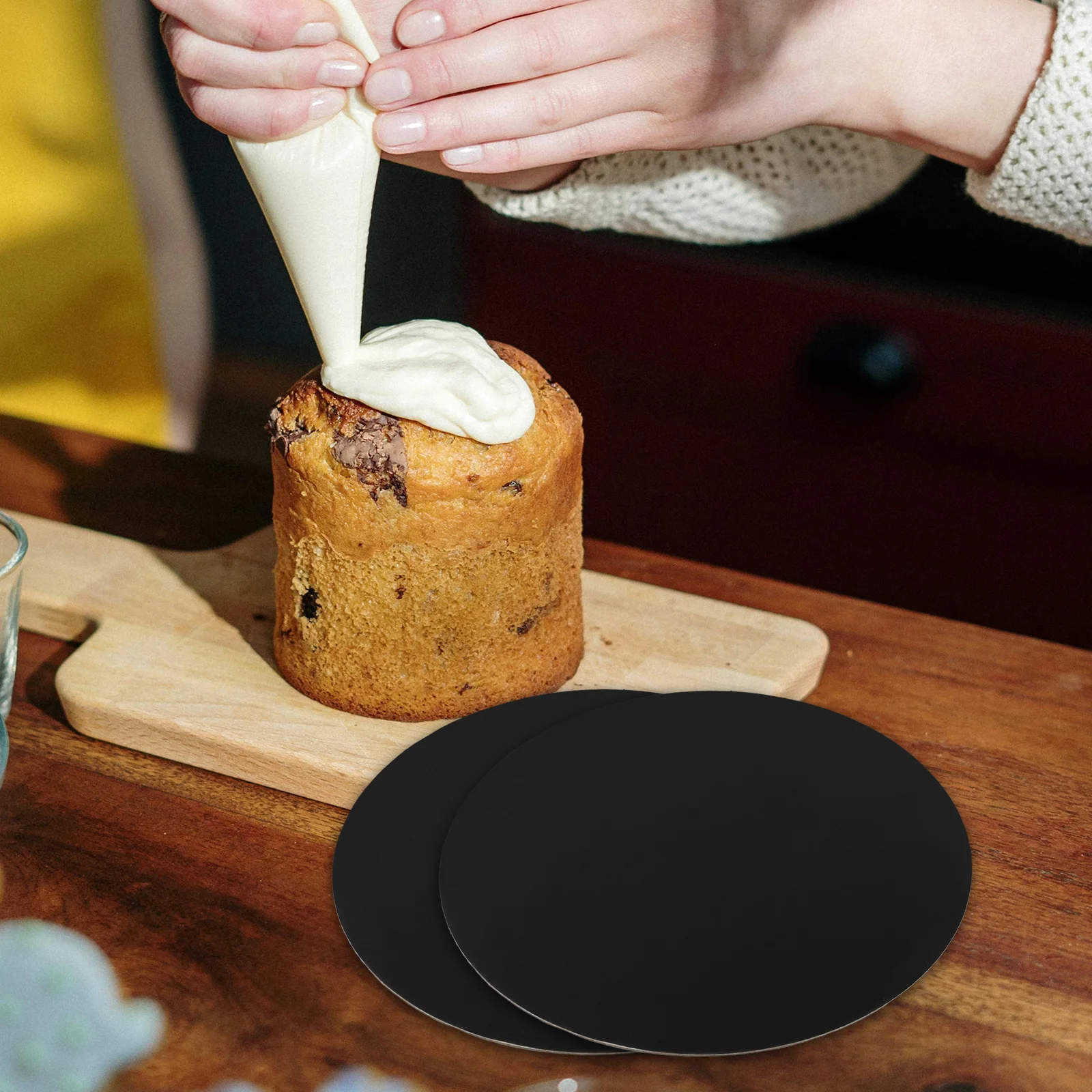 

10Pcs Round Cake Boards Non-Stick Cake Circles for Sturdy and Stable Baking Accessory Solutions Baking Accessories