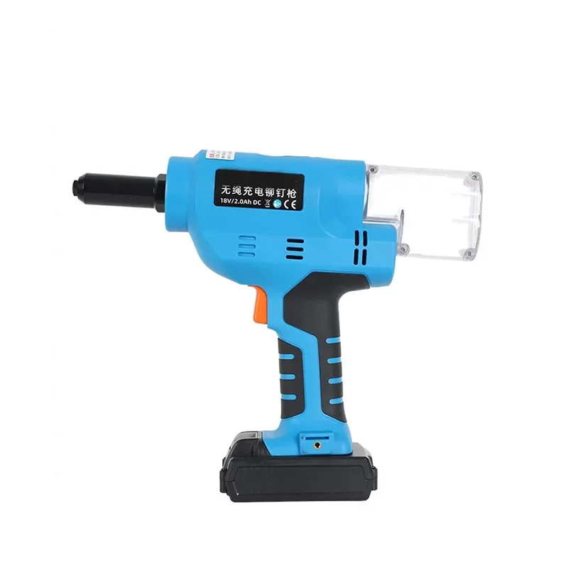 Multi-functional Automatic Rivet Nail Gun Rechargeable  Electric Nut Riveting  Drill  4 in 1 Adapter  Tools 18 V Brushless Motor