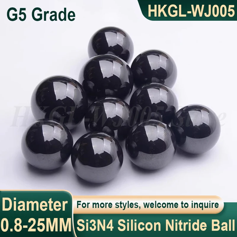 

0.8-25.4mm Si3N4 Silicon Nitride Ceramic Ball G5 High Precision SI3N4 Ceramic Bearing Ball Smooth Round Bead Ball
