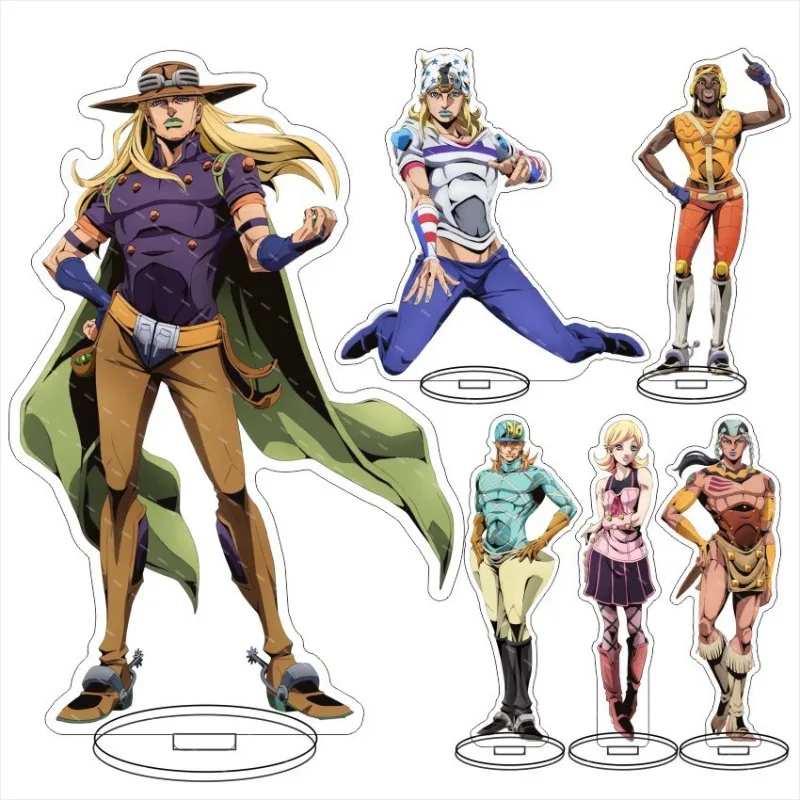 steel-ball-run-jojo-figura-de-acrilico-para-mesa-decoracao-exibicao-brinquedo-de-anime-15cm-acrilico-artesanal-presente-fofo-de-desenho-animado-presente-de-aniversario