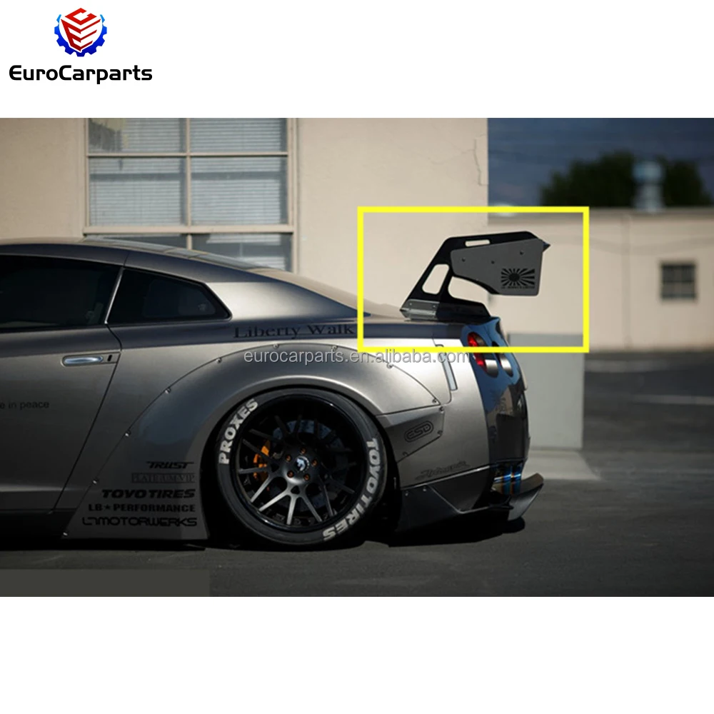 GTR R35 Carbon Fiber Material Car Body Kit Rear Wing Fit for GTR R35 LB Performance Rear Spoiler Car Accessories Tuning Parts