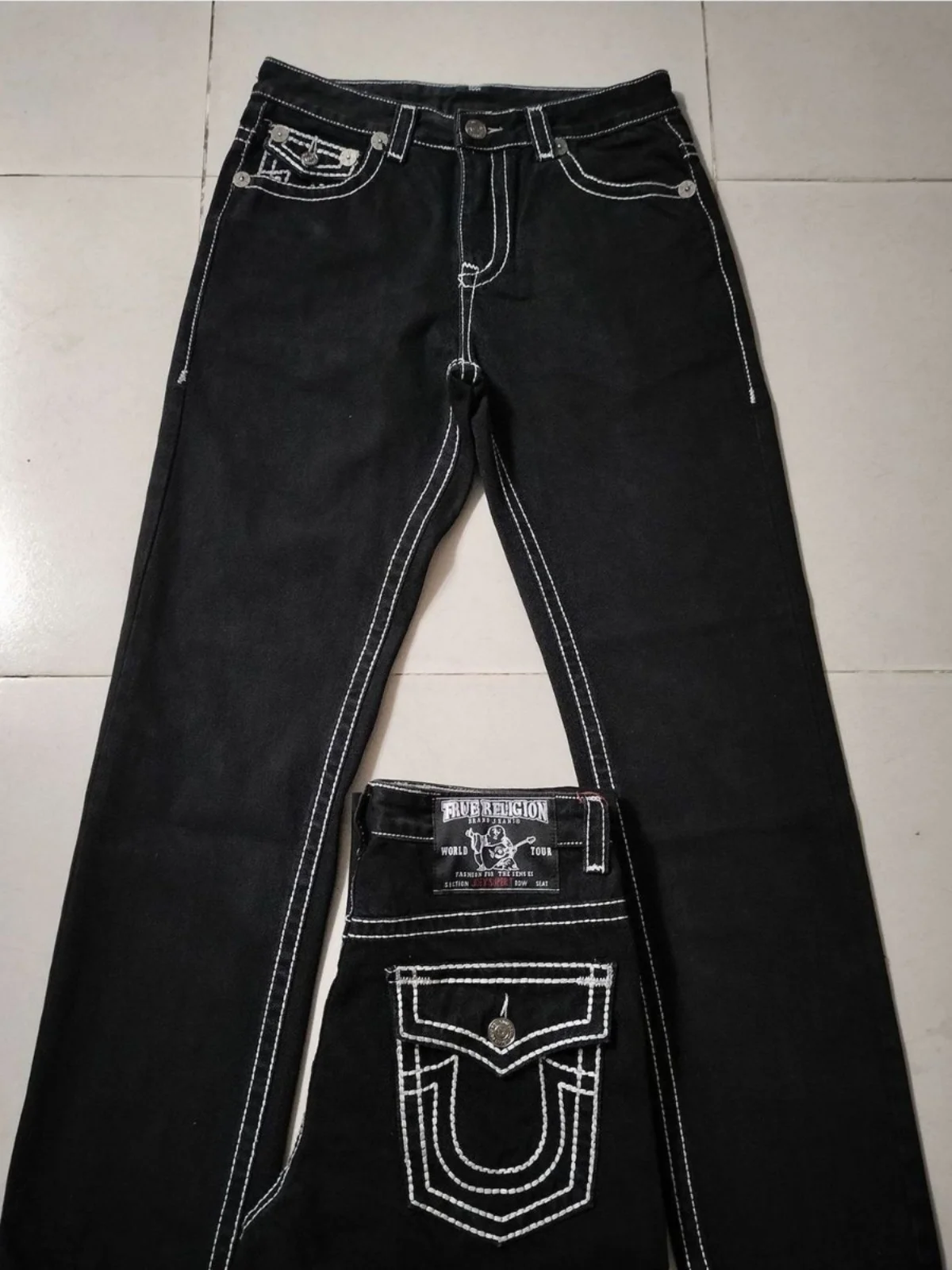 

American Faion Hip Hop Retro Jeans Women's Loose Straight Leg Jeans Low Waist Long Trousers Casual Denim Jeans for Teens