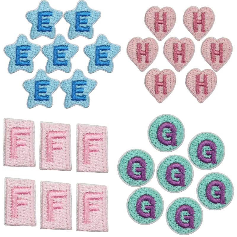 1PCS Small Embroidered Initial Patch, A-Z Letter Iron on For Hat Beanie DIY Customization Sewing Supplies