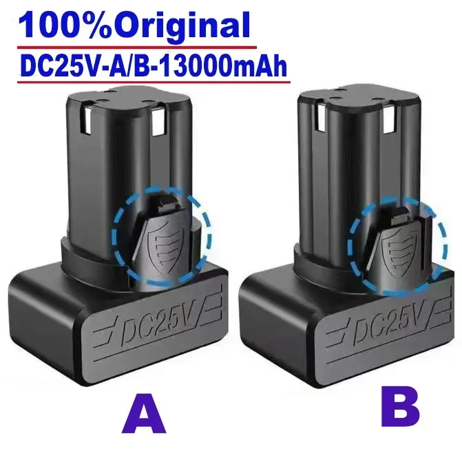 100% nuevo 25V destornillador eléctrico batería Taladro Inalámbrico Taladro Eléctrico batería destornillador inalámbrico llave herramienta eléctrica batería