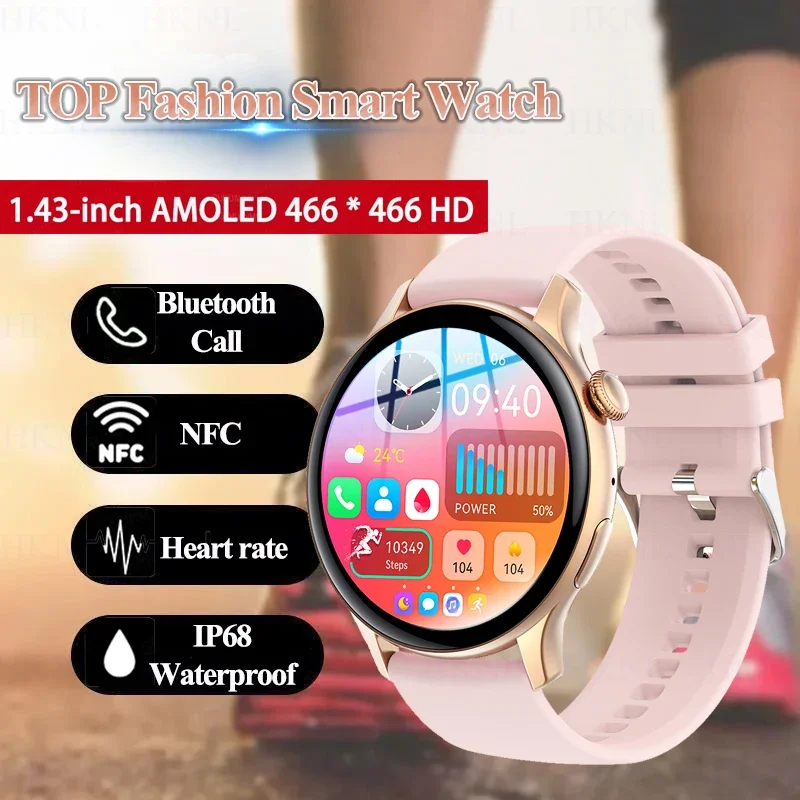 For Xiaomi Bluetooth Call Women Smart Watch AMOLED Fitness Tracker IP68 Waterproof Men Smartwatch For Android iOS Bracelet Gift