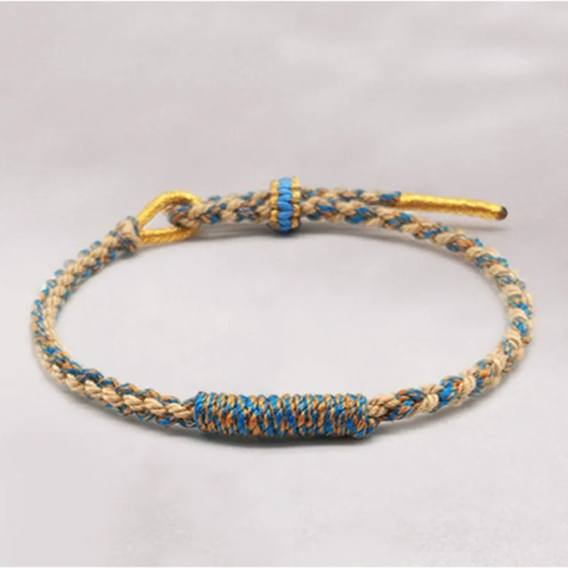 Hand Braided Prayer Bracelet DIY Bead Lucky Rope Couple Friendship Colorful Hand String Ethnic Original Accessory Jewelry