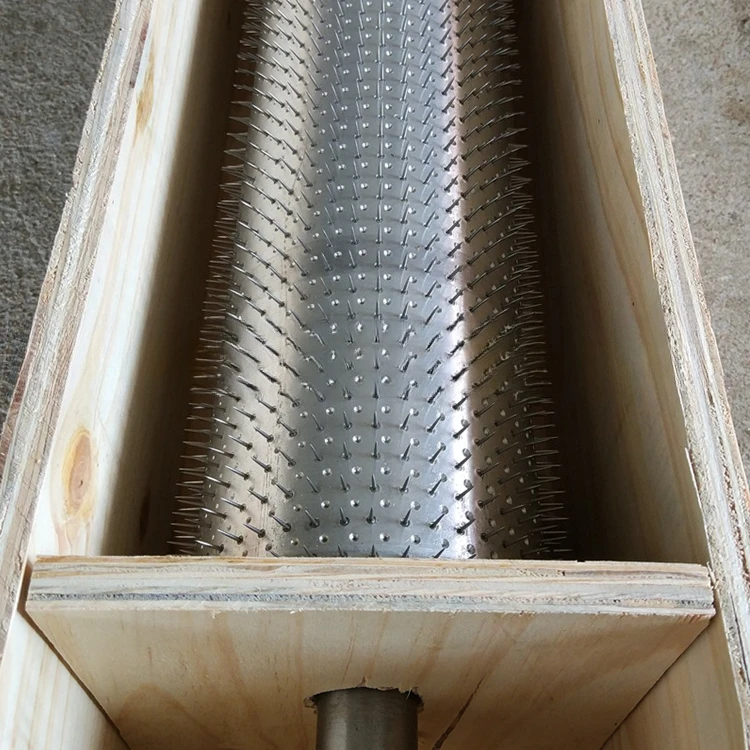 Stainless steel barbed stick, film blowing machine perforated roller, non-woven needle roller, perforated exhaust bubble