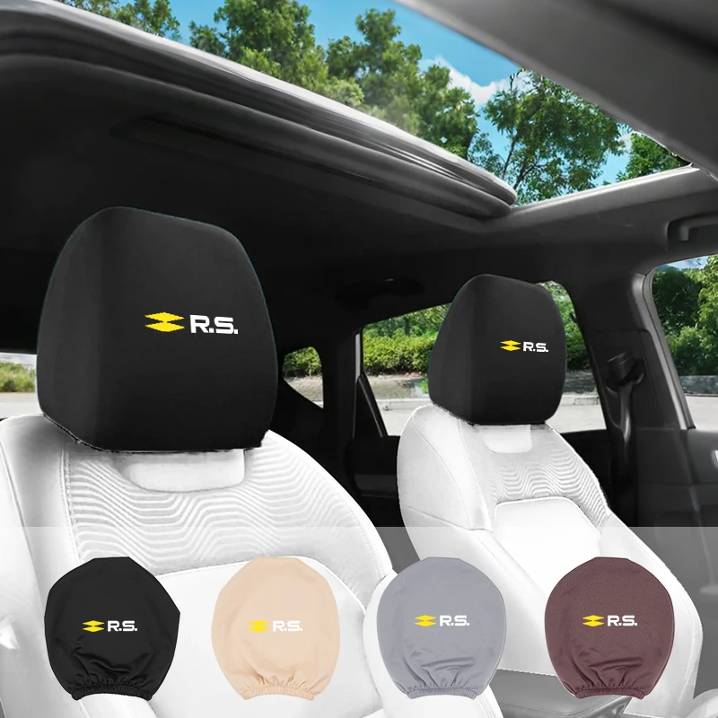 Car Seat Headrest Cover Anti-Dirty Elastic Protective Covers For Renault Megane Clio Kadjar Captur Sandero Duster Koleos Scenic