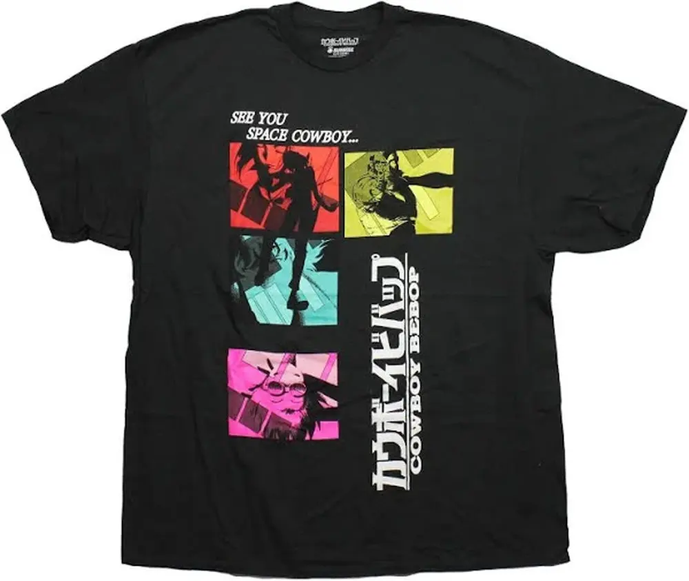 

p14 anime cartoon Cowboy Bebopfans TEE T-shirts for both men and women clothes 2025 new Graphic Streetwear 100% Cotton