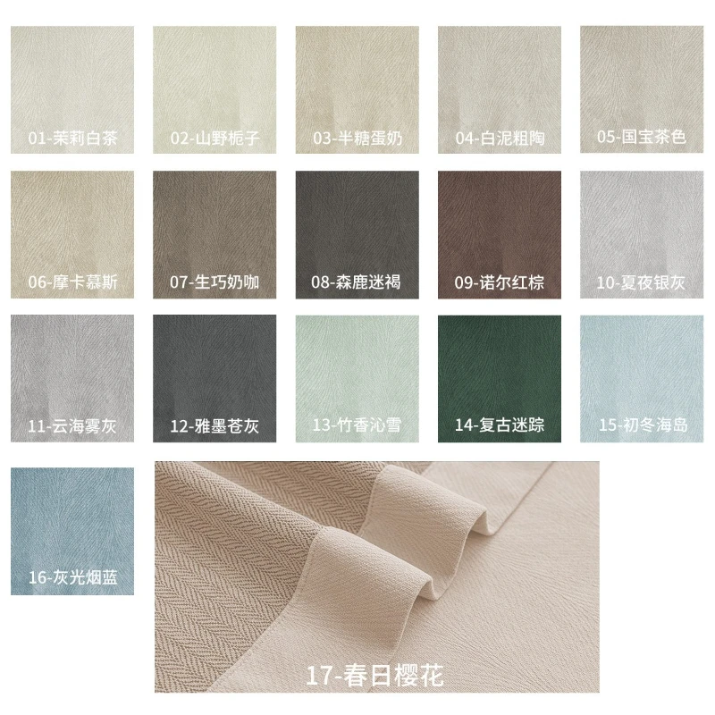 Double-sided Chenille Blackout with Different Textures Curtains for Living Dining Room Bedroom Custom Size Luxury Decoration