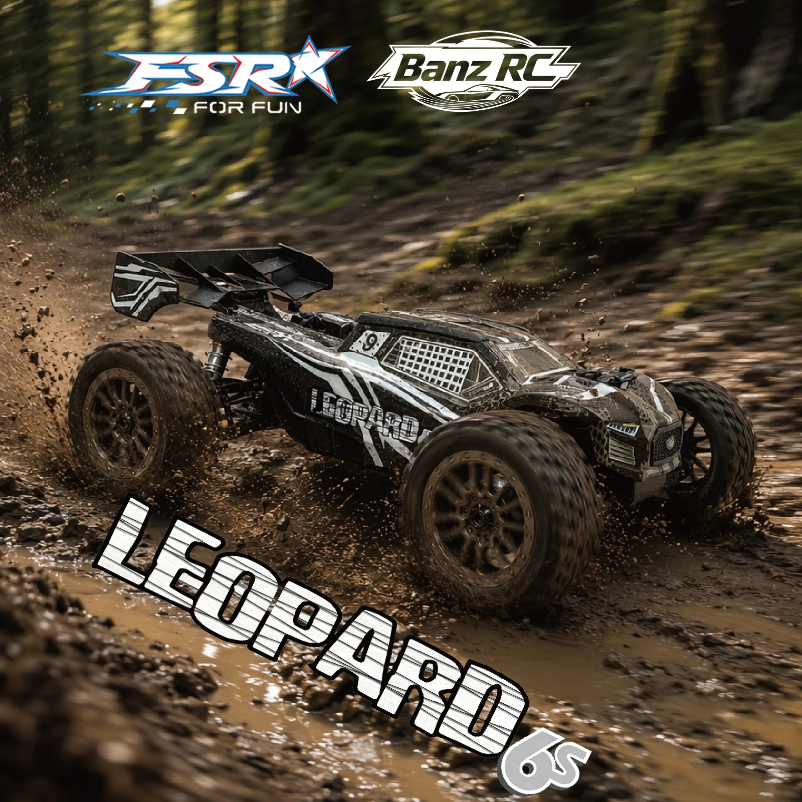 1/8 FSR-Leopard RC car High Speed Remote Control Car 4WD 100+KM/h RTR 6S Off-road RC hobby Radio remote cont