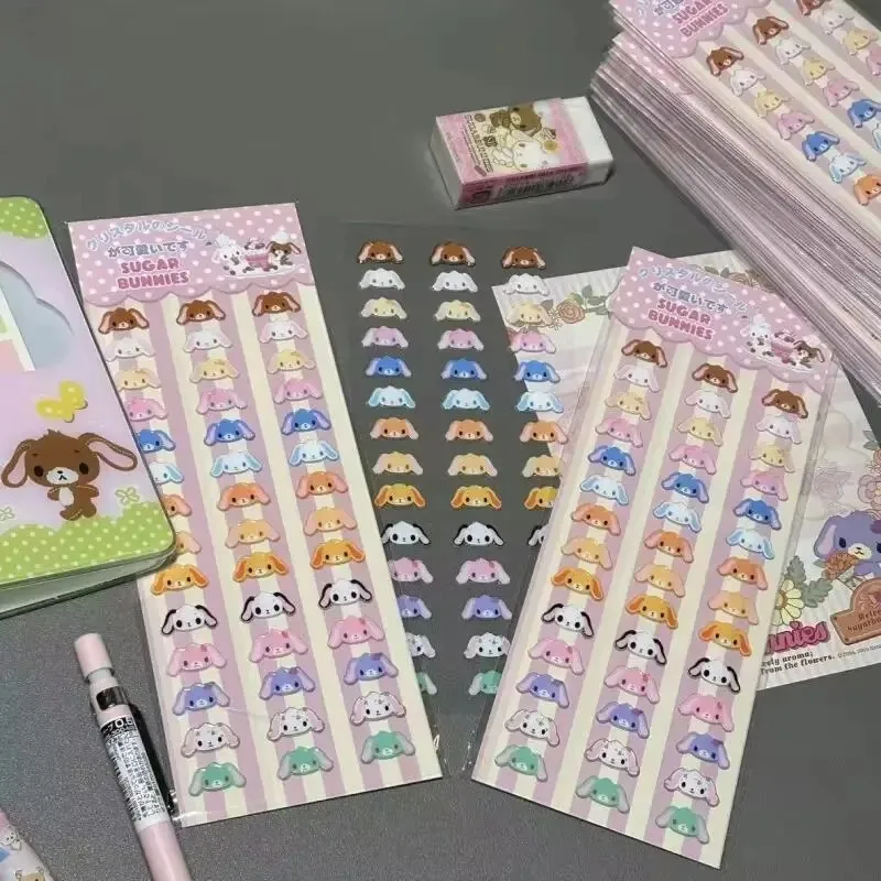 Kawaii Sugarbunnies Crystal Jelly 3D Stickers Student Diy Diary Decorative Label Stickers Creative Mobile Phone Case Decoration
