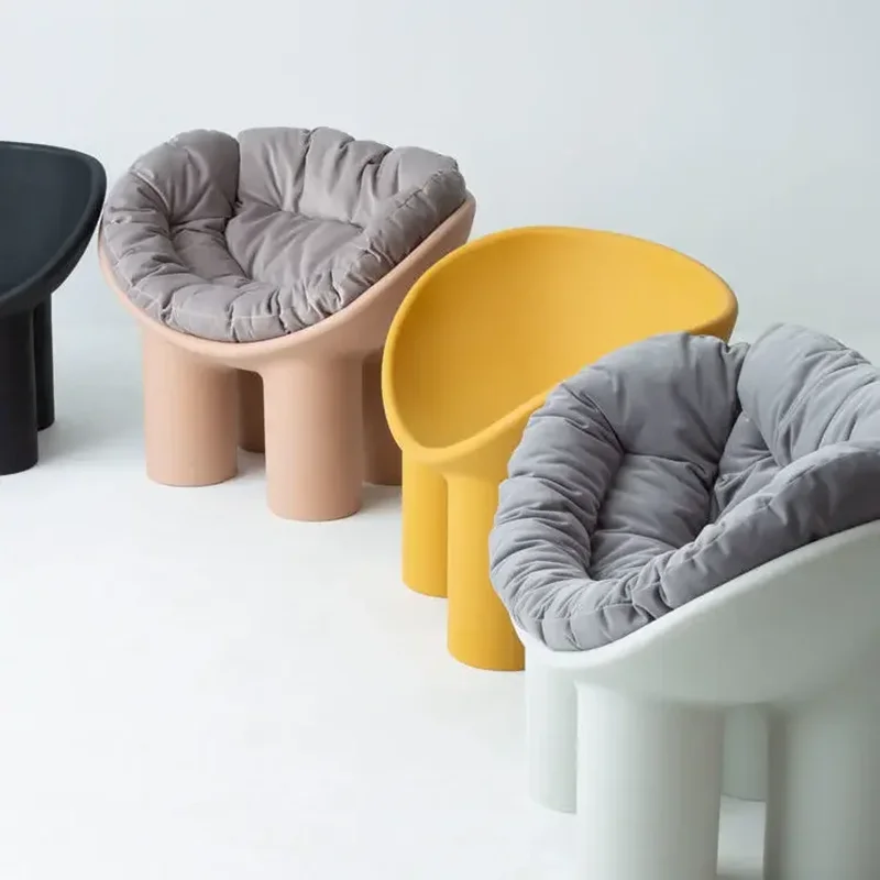 

Nordic elephant leg chair Creative Single Sofa Chair Living Room simple chair Balcony Backrest Chair Outdoor Leisure Chair