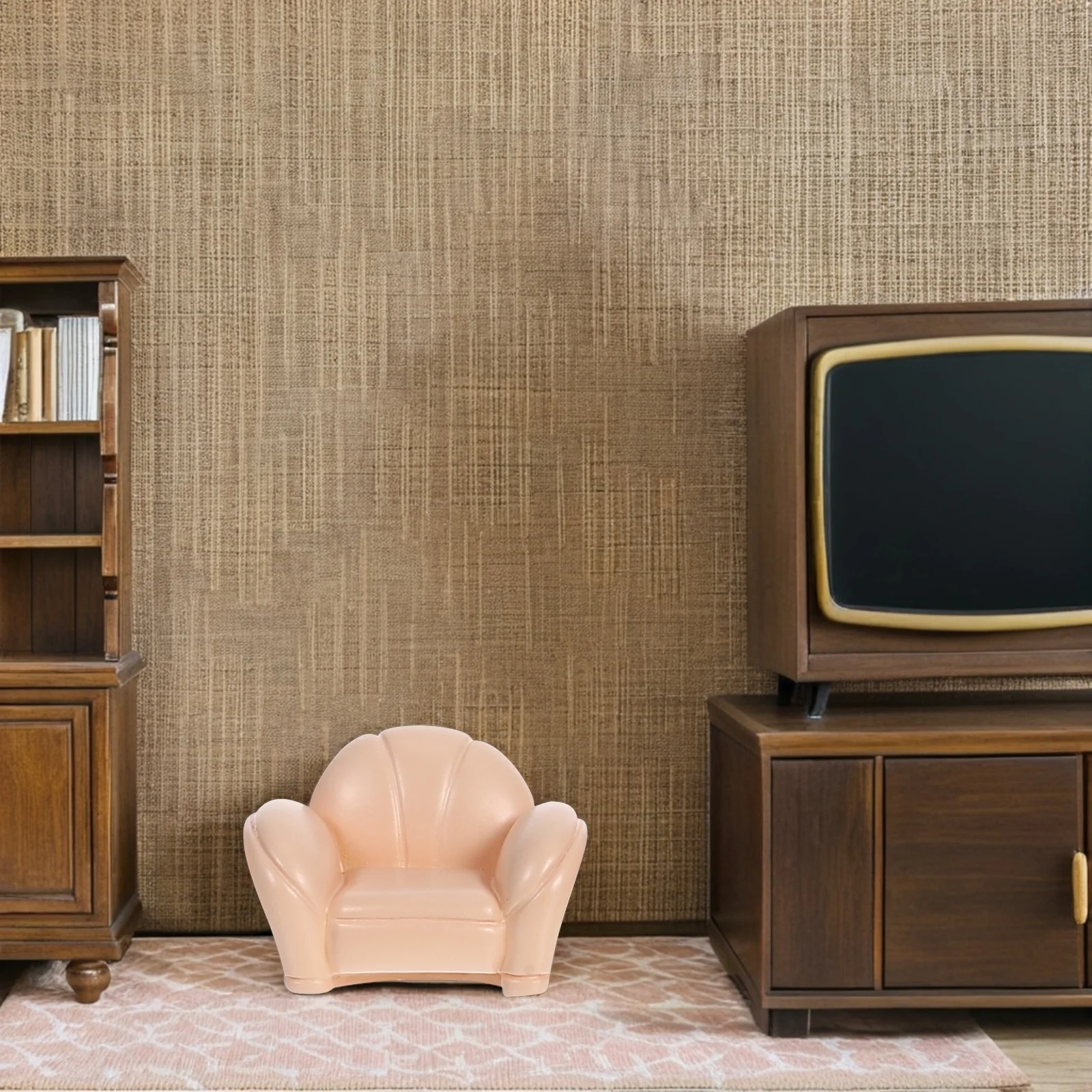 13 個ミニチュアドールハウス家具リアルなソファコーヒーテーブルラウンドテーブル子供の寝室リビングルームの装飾用