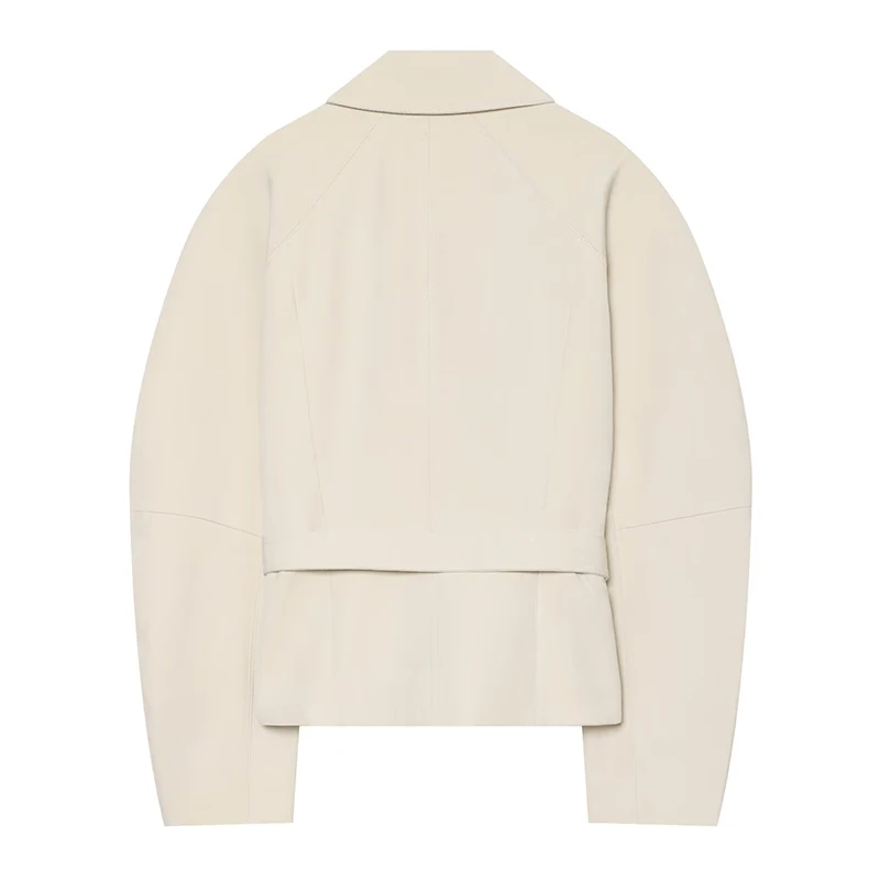 Autumn Jackets Women's 2026 New Chic Young Women's Slim Bubble Sleeve Coats Street Chic Women's Fall Travel Warm Jackets Blouse