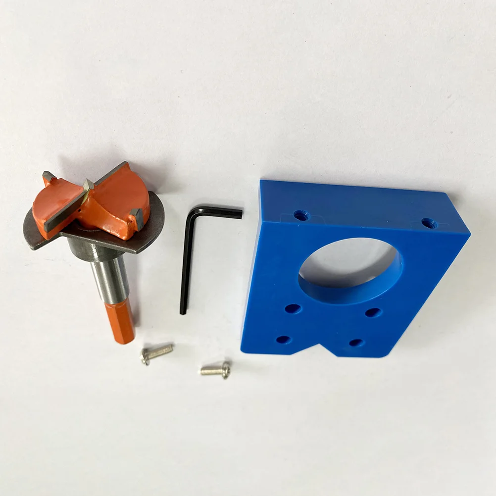 

35Mm Hinge Jig Drill Bit Set Woodworking Hole Positioner Precision Boring Tool Depth Limiter Stability Structure Drilling Tool