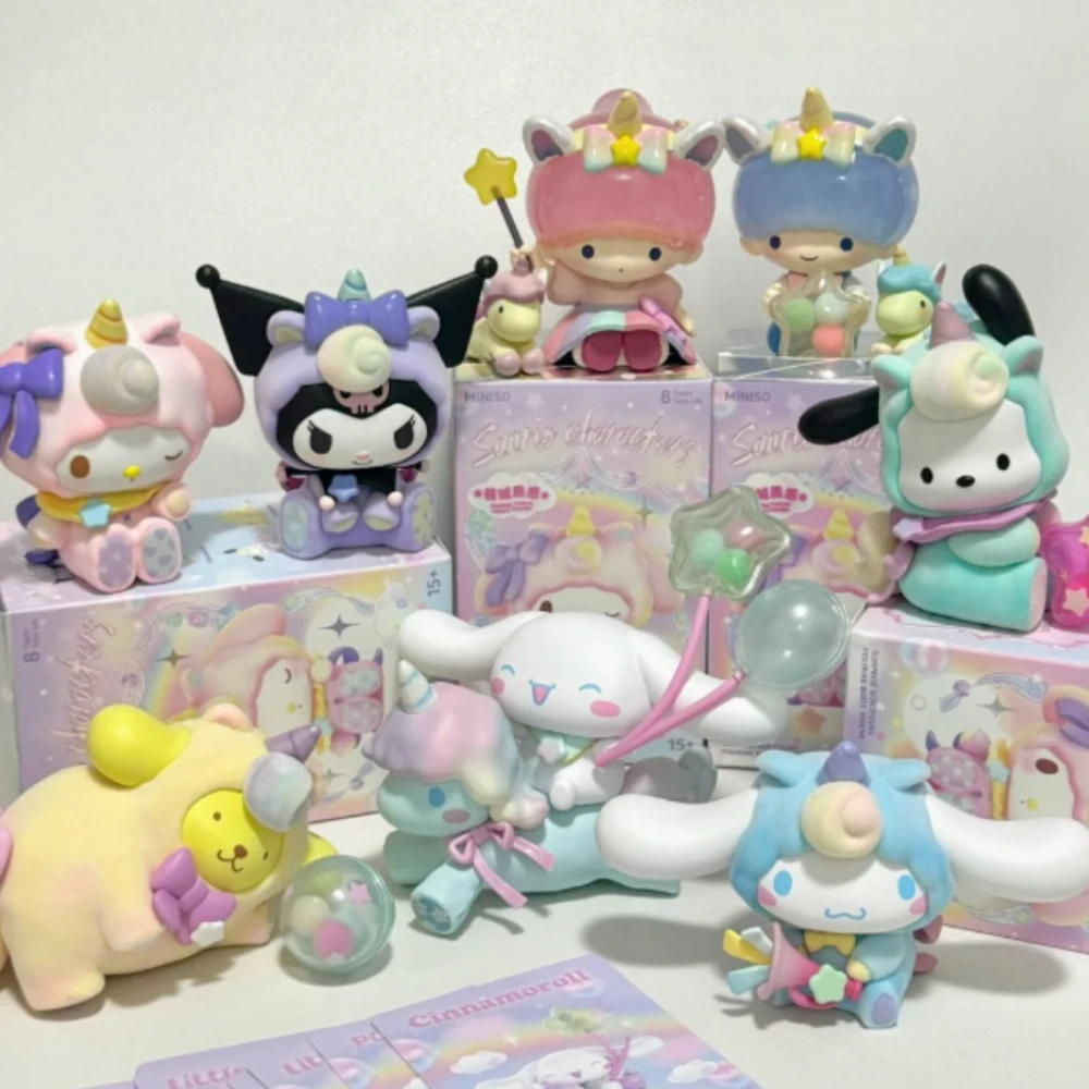 

Sanrio Wonderland слепая коробка Cinnamoroll воздушный шар Pochacco Kuromi My Melody аниме фигурка Mystery Surprise Box Коллекция Модель игрушки