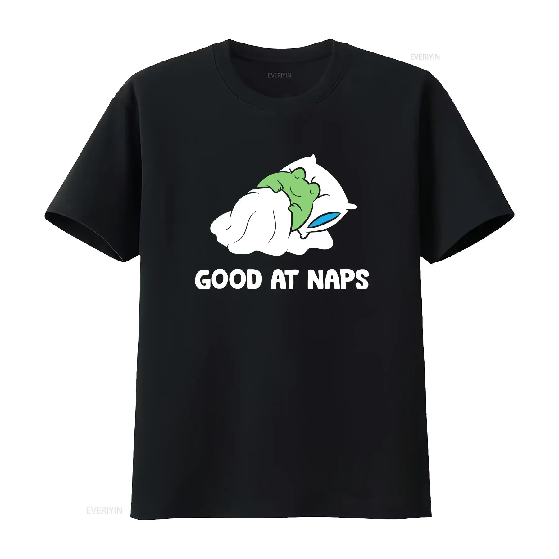 Sleeping Frog Good At Naps Napping Pajama T Shirt  vintage Washed Soft streetwear designer clothes Unisex Stretched graphic