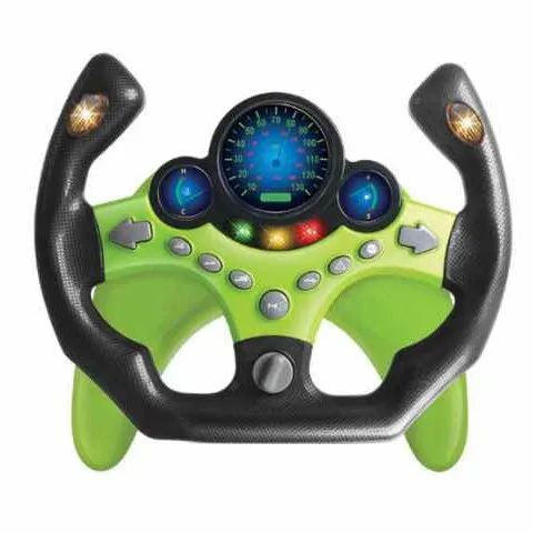 Electric Simulation Steering Wheel Toy With Light And Sound Educational Children Co-Pilot Toys  For Children Car Vocal Toy Gifts