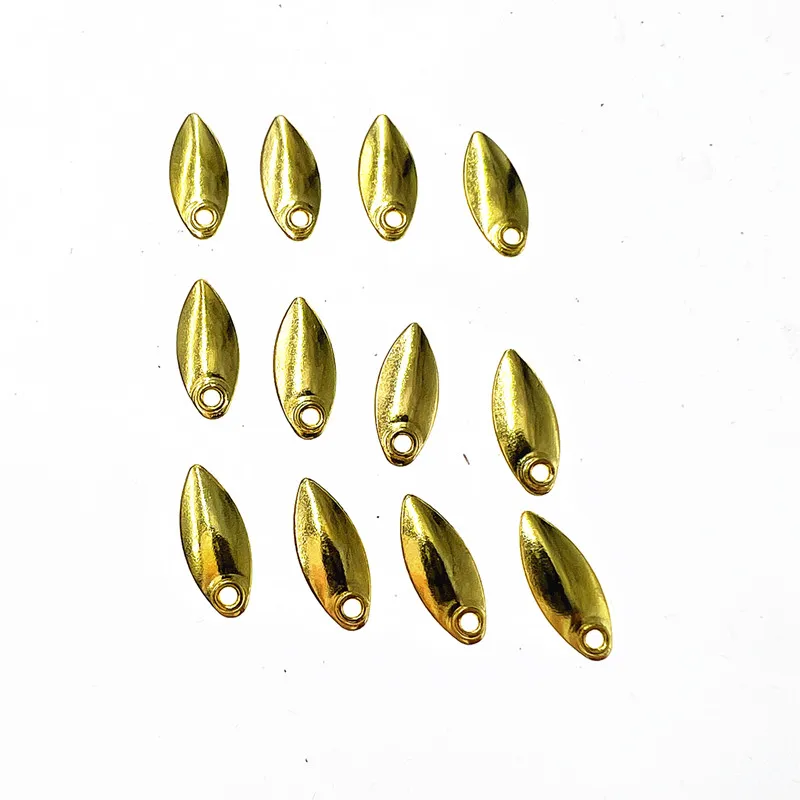 50pcs/lot Fishing Spinner Metal Spoon Bait Trout Frogs Vib Reflective Stainless Steel Sheet Noisy Spoons Lure Accessories
