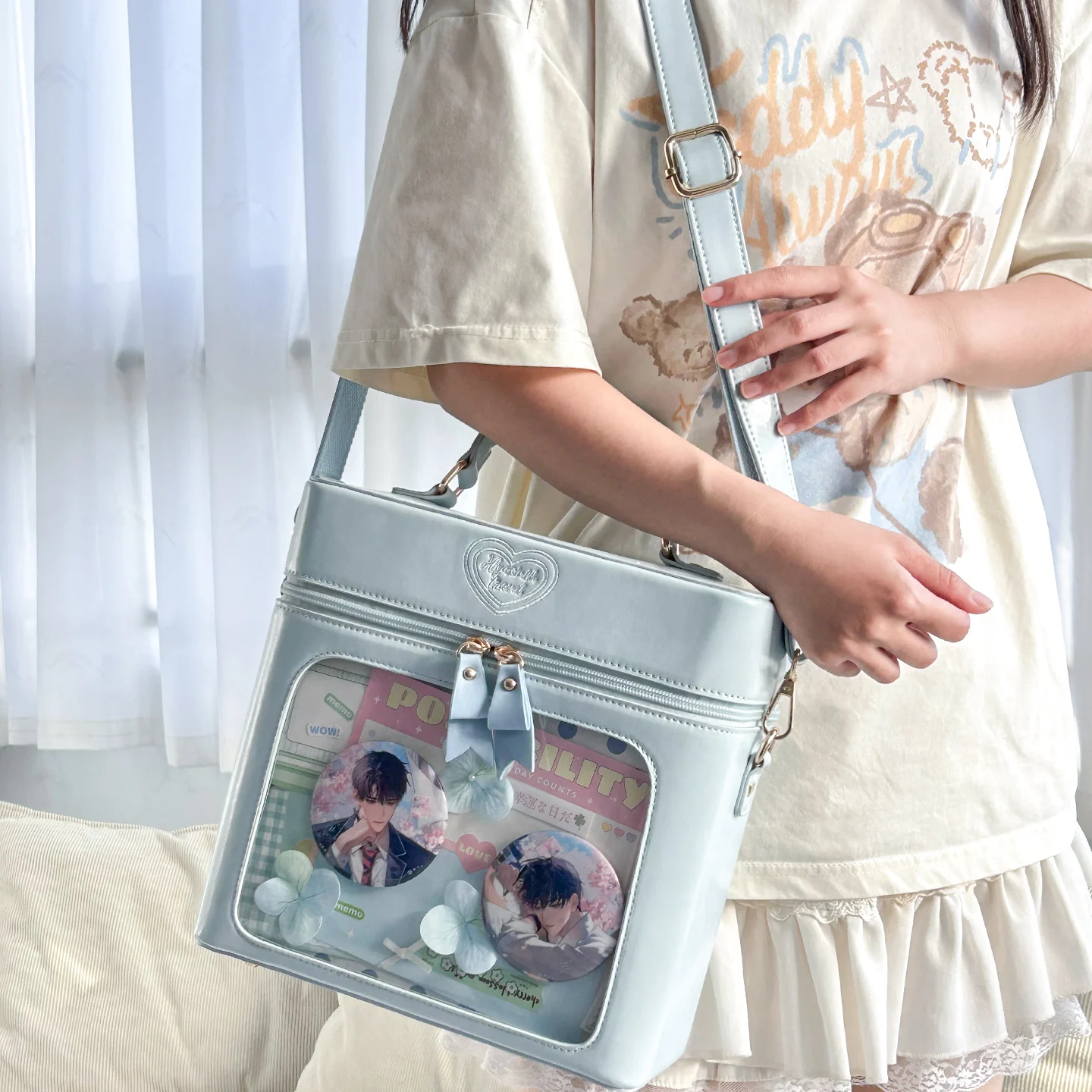 Original Y2k 6 Points Bjd Baby Doll Bag 2025 New Girl's Sweet Fashion Versatile Itabag Student Backpack Shoulders Bag Tote Bag