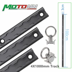 MOTO4U 4 x 1M Square Anchor Track Tie Down Rail Aluminium Tracking Bike Motorcycle Trailer Move the Bike L Track Tie Down System