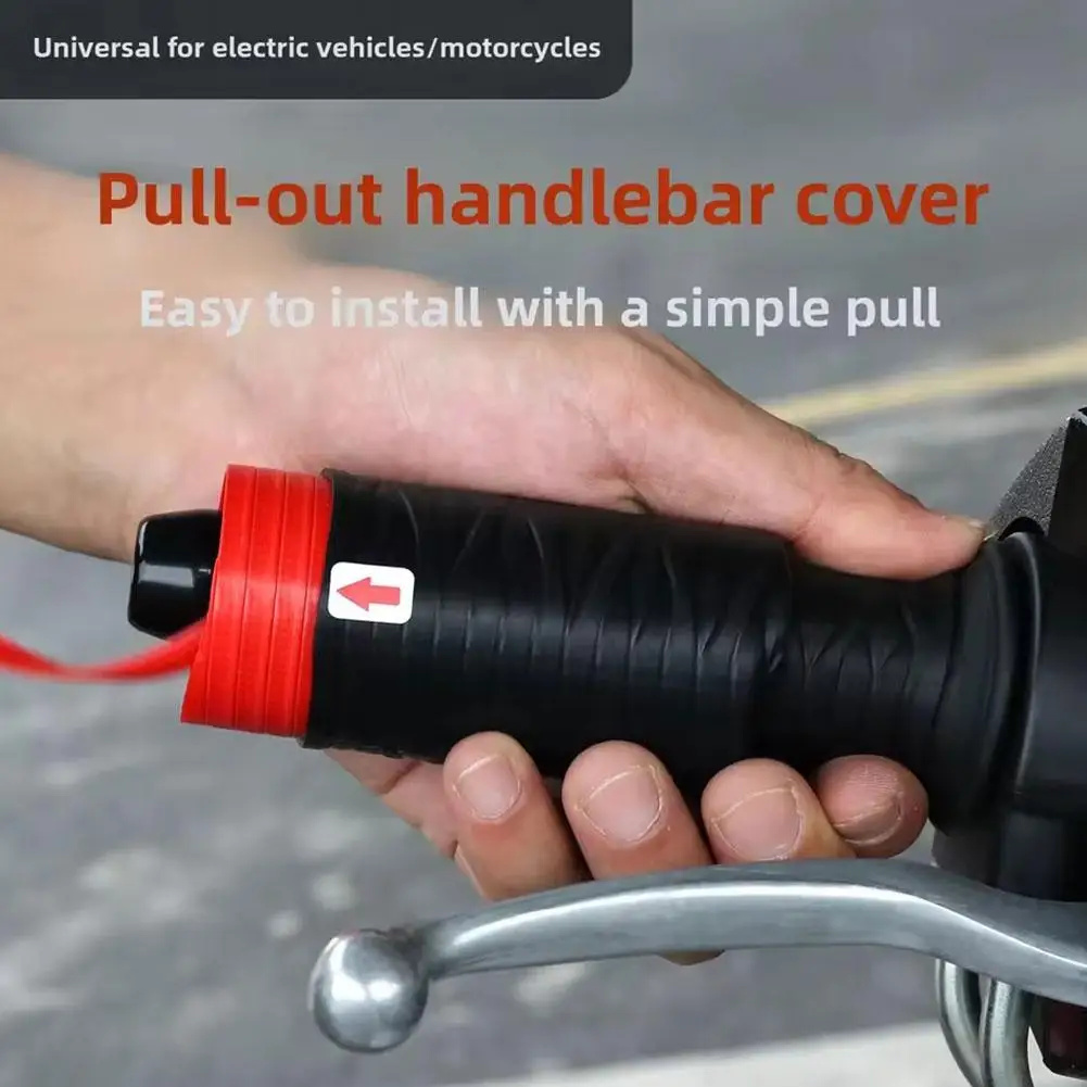 Motorcycle Handlebar Cover Brake Covers Self Shrinking Non-Slip Silicone Motor Grip Covers Sleeve Cover Protector Accessories