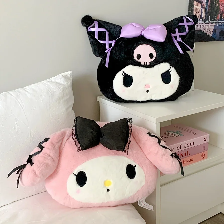 

Оригинальная милая подушка Kuromi My Melody, подушка для спины, высокое качество, японский стиль, мягкая мультяшная плюшевая игрушка, домашний декор, рождественские подарки