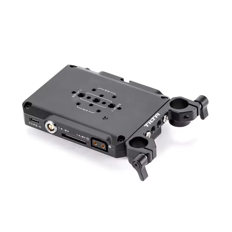 TILTA Mini PD V Mount Battery Plate Black TA-BTP4-V-B with USB-C P-Tap and 2-Pin Lemo