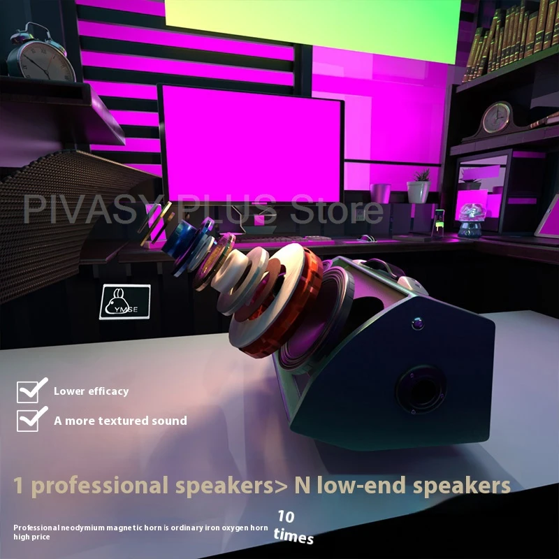 8 Inch Professional PA Speaker System 8000mAh Battery 3 Way Soundbar Bluetooth Speakers For Performance Karaoke Outdoor Event