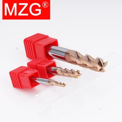 MZG 4 Flute HRC60 Milling Cutter 10mm 12mm 14mm 16mm Alloy Coating Tungsten Steel Tool Cnc Maching End Mill Cutter Milling Tools