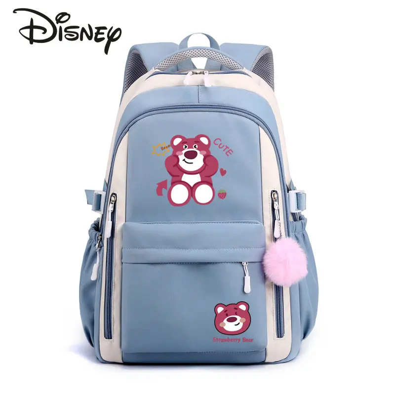 

Strawberry Bear New Women's Backpack Fashion High Quality Student Backpack Cute Large Capacity Girls' Travel Backpack