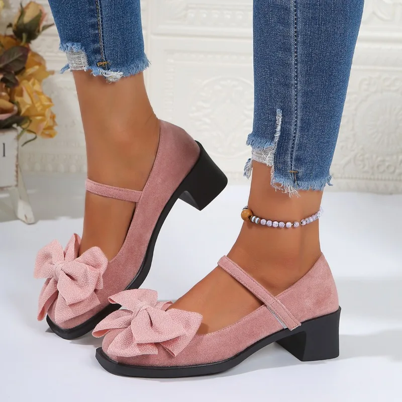 

Весенние туфли Мэри Джейн на платформе с круглым носком, женская кожаная обувь, удобные туфли-лодочки на квадратном каблуке, однотонные женские туфли на милом каблуке