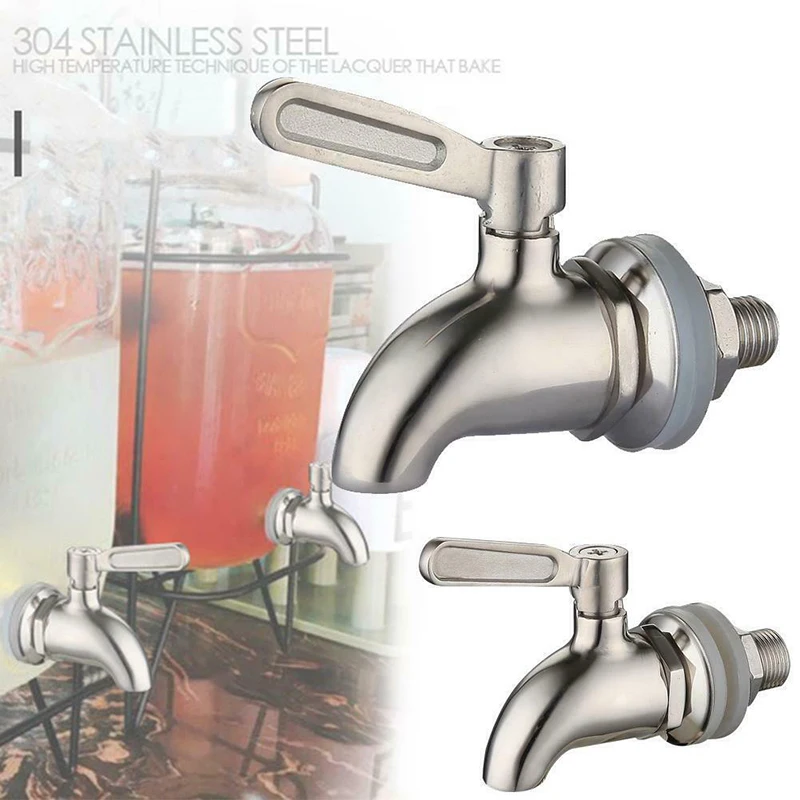 Stainless Steel Water Dispenser Faucet Water Tank Faucet Wine Bottle Plastic Faucet Jar Nozzle Bottle Tap Dispenser Wine Barrel