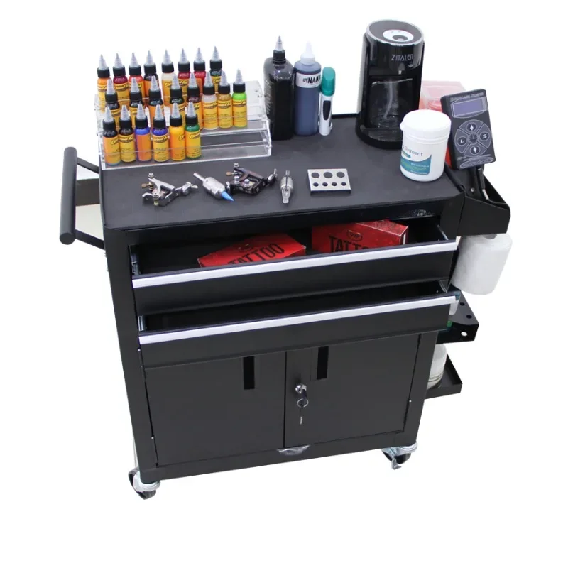 for Excellent Tattoo tools box cabinetTray Beauty Work Station Tattoo Table Desk Tattoo tool box Furniture Durable