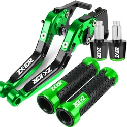 For KAWASAKI ZX10R ZX10 R ZX 10R 2004 2005 Motorcycle Accessories Adjustable Brake Clutch Levers Handlebar Handle Hand grips end