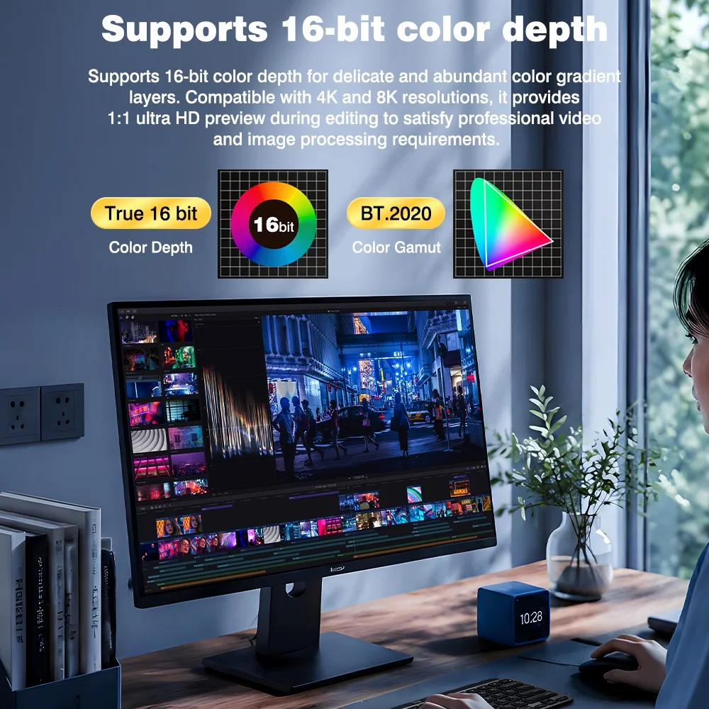 Kabel HDMI 2.2 UGOURD 96Gbps Ultra96 8K@240Hz 16K@60Hz 4K@144Hz 48Gbps Kompatybilny z EARC VRR Dynamic HDR 3D Dolby Atmos — zdjęcie produktu 4