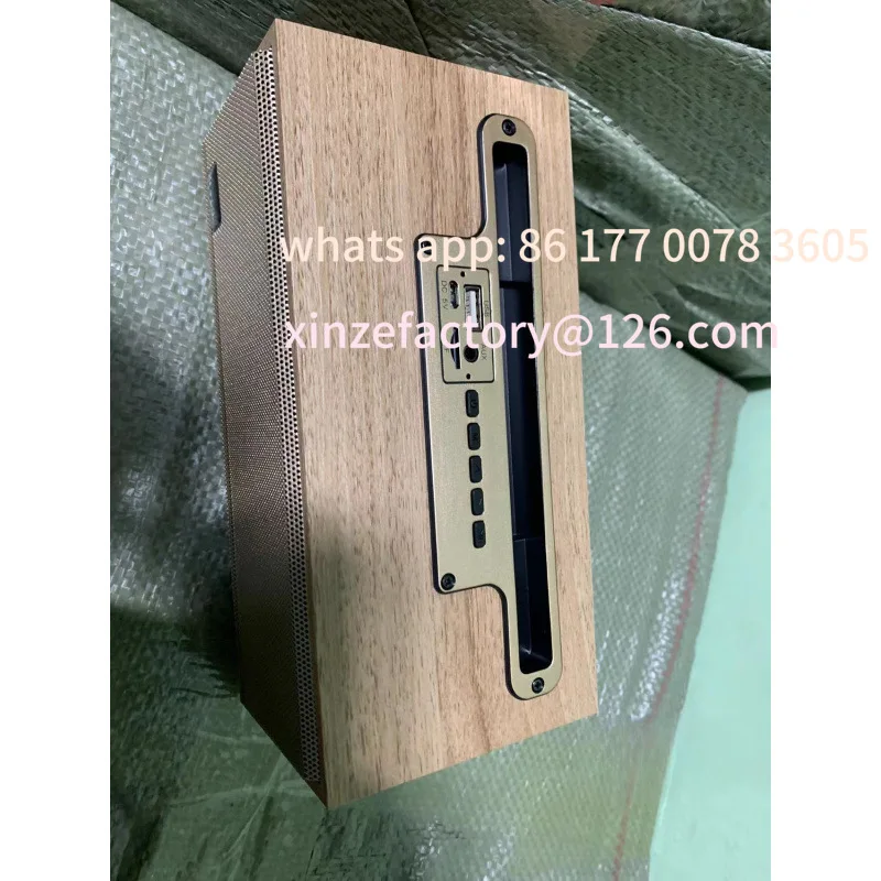 Customizable Bluetooth Pluggable Card Wooden Retro Bluetooth AI Voice Smart Speaker