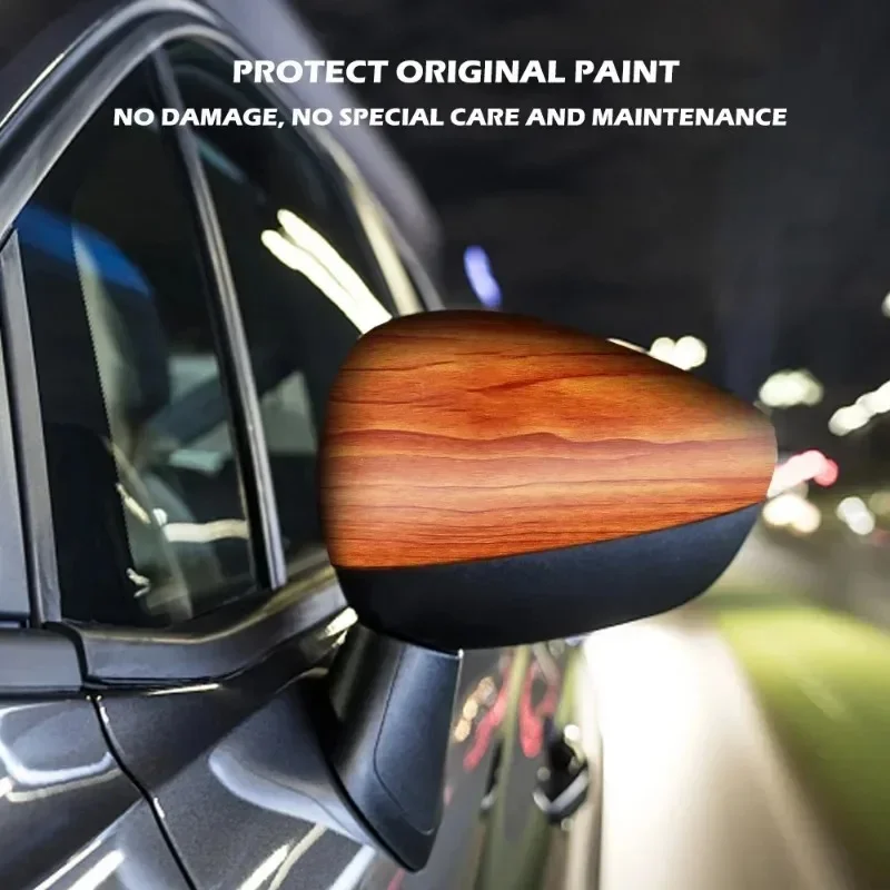 Car Wood Grain Film Stickers Decals Wrap Film PVC Wood Textured 10x100cm Universal Auto Body Styling Decor Car Interior DIY