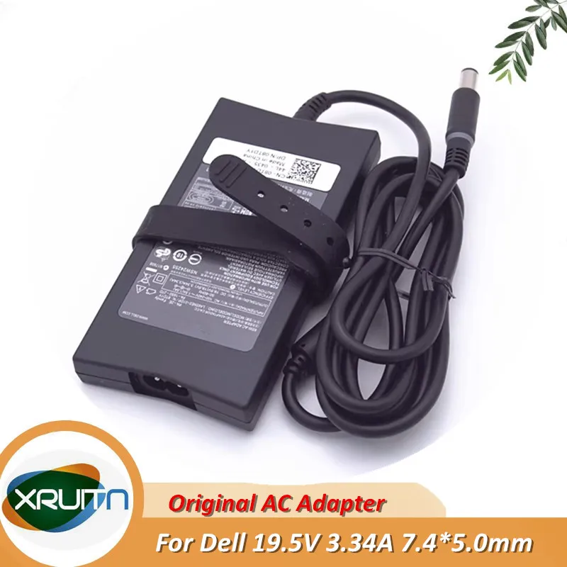 Original 19.5V 3.34A PA-2E 65W AC Adapter Charger For Dell Latitude 7480 7400 Laptop Power Supply HA65NM130 DA65NM130 06TFFF