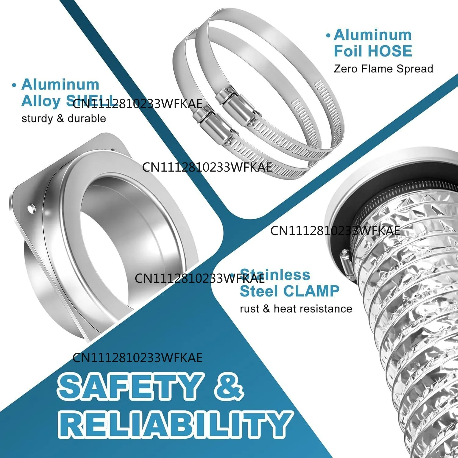 180 degree rotating magnetic dryer exhaust joint, sealed leak-proof exhaust joint, universal connection of dryer