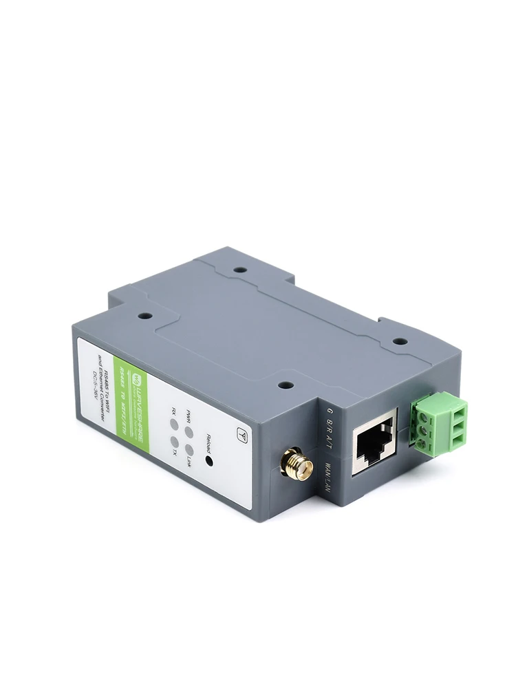 Modbus Industrial MQTT JSON serial server RS485 a wifi RJ45 Ethernet TCP/IP a soporte de montaje en riel serial