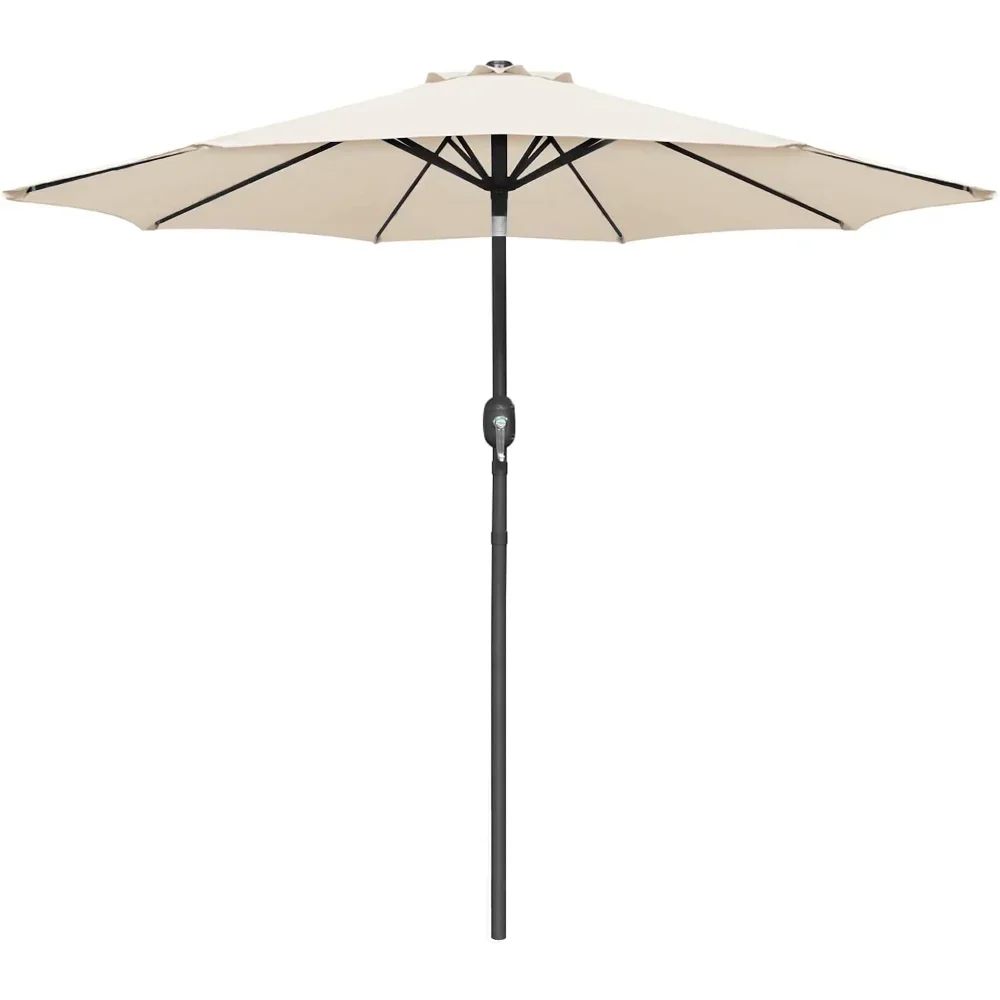 

A- Market Patio Umbrella Outdoor Straight Umbrella with Tilt Adjustable